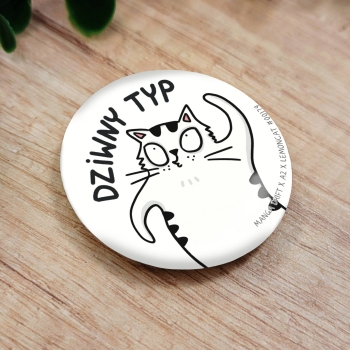Dziwne Typy (Dziwny Kot Ver.) - A2 x Lemon Cat - Przypinka