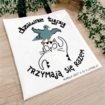 Dziwne Typy - A2 x Lemon Cat - Torba Fullprint