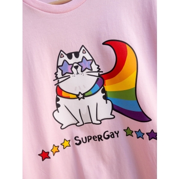 SuperGay - Lemon Cat - Koszulka - Rozmiar L