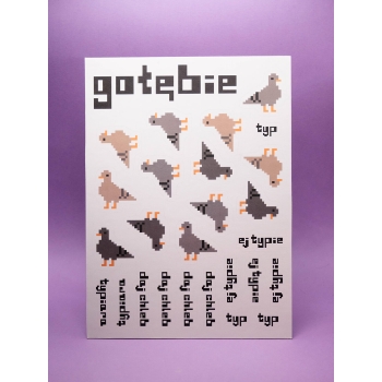 Gołębie - A2 - Arkusz naklejek