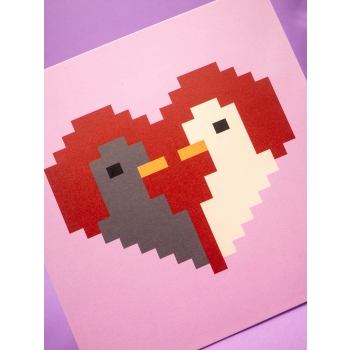 Zakochane Gołębie - A2 - Print