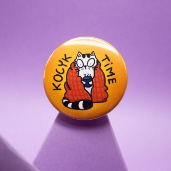 Kocyk Time - Lemon Cat - Przypinka