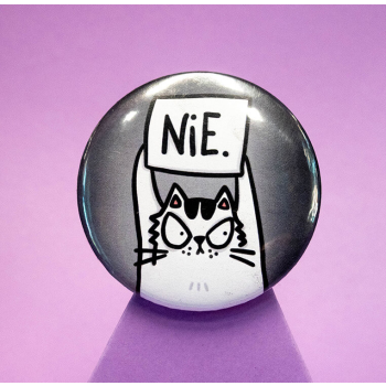 Nie - Lemon Cat - Przypinka