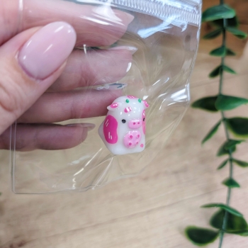 Cow (Biało-różowy Ver.) - Cows in Clouds - Keycap Figurka