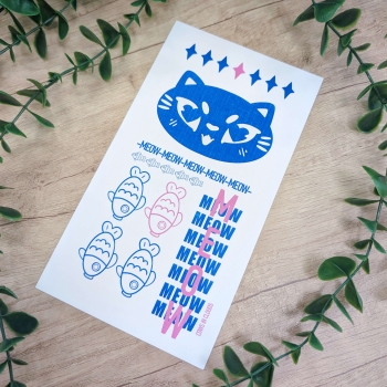 Meow Meow Meow (Biały Ver.) - Cows in Clouds - Print