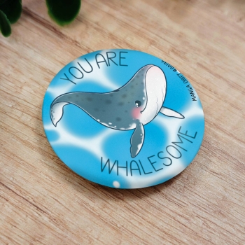 Big Ocean Boys - You are Whalesome - potatoo.tattoo - Przypinka