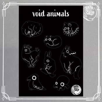 Void animals - THATSSOCREEPY - Arkusz naklejek