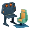 Mobile Suit Gundam - White Base Bridge Radio Operator Desk Set (with gift) - G.M.G. Collection, EX Diorama