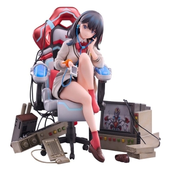 SSSS. Gridman Universe - Rikka Takarada (Gaming Chair Ver.) - F:NEX Statue 1/7