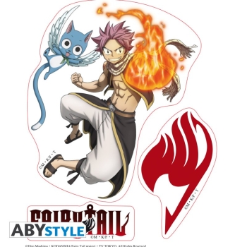 Fairy Tail - Natsu & Lucy - Arkusz naklejek