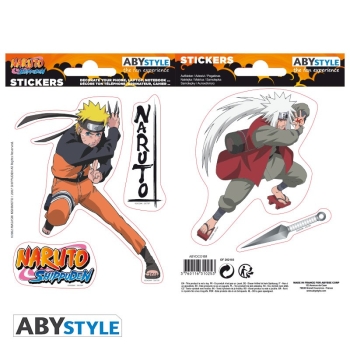 Naruto Shippuden - Naruto/ Jiraiya - Arkusz naklejek