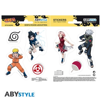 Naruto - Team 7 - Arkusz naklejek