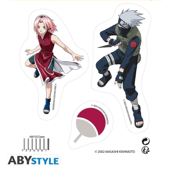 Naruto - Team 7 - Arkusz naklejek