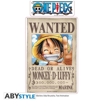 One Piece - Wanted Luffy/ Zoro - Arkusz naklejek