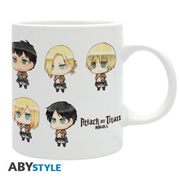 Attack on Titan - All Chibis - Kubek 320 ml