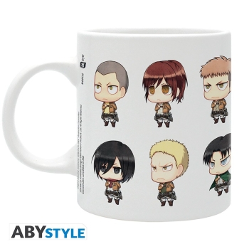 Attack on Titan - All Chibis - Kubek 320 ml