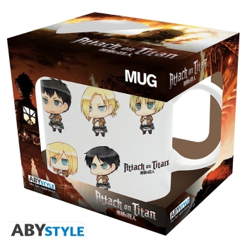 Attack on Titan - All Chibis - Kubek 320 ml
