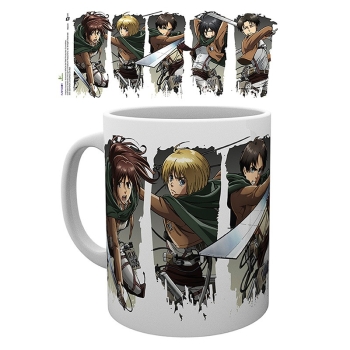 Attack on Titan - Character Montage - Kubek 320 ml