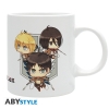 Attack on Titan - Chibi Trio - Kubek 320 ml
