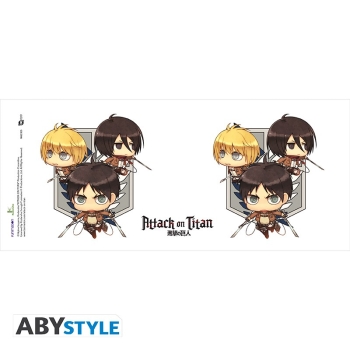 Attack on Titan - Chibi Trio - Kubek 320 ml