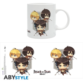 Attack on Titan - Chibi Trio - Kubek 320 ml