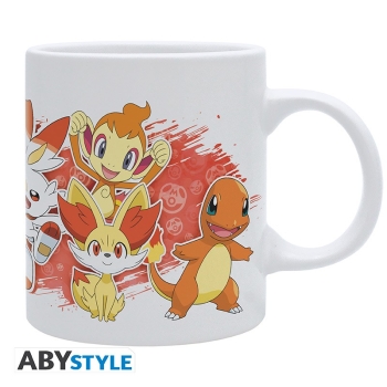 Pokemon - Fire Starters White - Kubek 320 ml