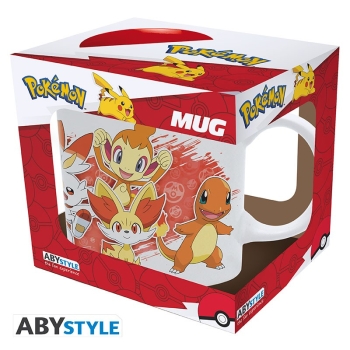 Pokemon - Fire Starters White - Kubek 320 ml