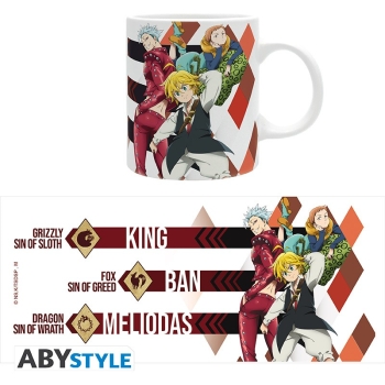 The Seven Deadly Sins - Meliodas,Ban,King - Kubek 320 ml
