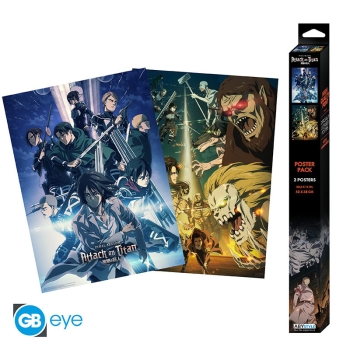 Attack on Titan - Set 2 - Zestaw plakatów (52 x 38 cm)
