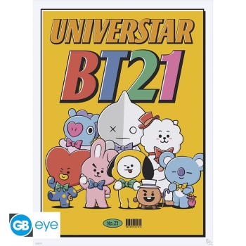 BT21 - BT21 Vintage Univertar 2 - Zestaw plakatów (52 x 38 cm)