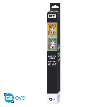 BT21 - BT21 Vintage Univertar 2 - Zestaw plakatów (52 x 38 cm)