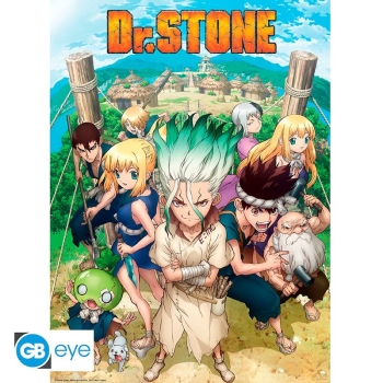 Dr Stone - Group & Artwork - Zestaw plakatów (52 x 38 cm)