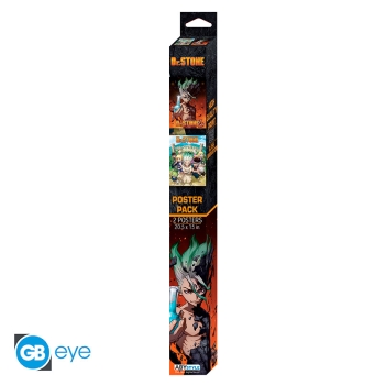 Dr Stone - Group & Artwork - Zestaw plakatów (52 x 38 cm)