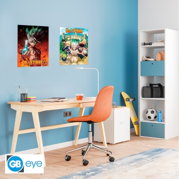 Dr Stone - Group & Artwork - Zestaw plakatów (52 x 38 cm)