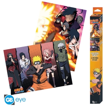 Naruto Shippuden - Konoha Ninjas & Deserters - Zestaw plakatów (52 x 38 cm)