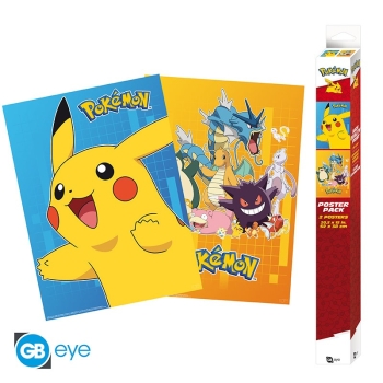 Pokemon - Colourful Characters - Zestaw plakatów (52 x 38 cm)