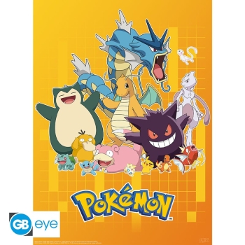 Pokemon - Colourful Characters - Zestaw plakatów (52 x 38 cm)