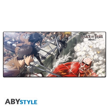Attack on Titan - Eren vs Colossal Titan - Podkładka XXL