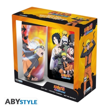 Naruto Shippuden - Mug Tumbler + Notebook - Zestaw prezentowy