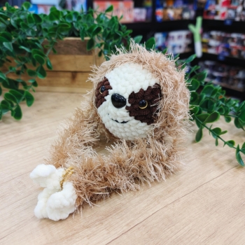 Leniwiec - Jasny Brąz - Amigurumi