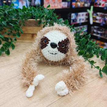 Leniwiec - Jasny Brąz - Amigurumi