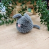 Mysz - Szara - Amigurumi