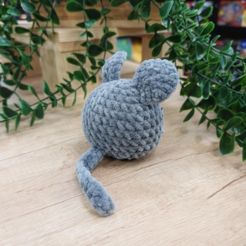 Mysz - Szara - Amigurumi