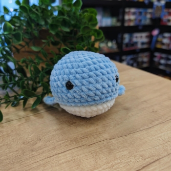 Wieloryb - Błękitny - Amigurumi