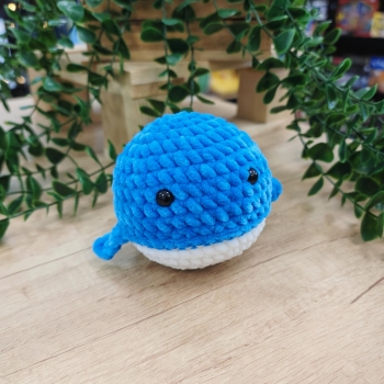 Wieloryb - Niebieski - Amigurumi