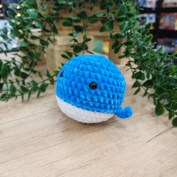 Wieloryb - Niebieski - Amigurumi