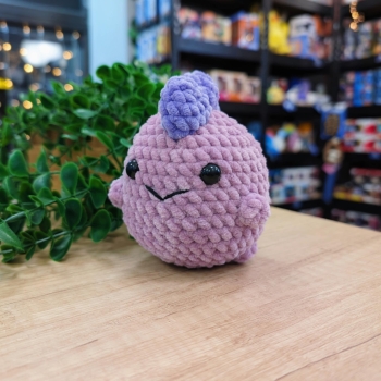 Dinozaur - Różowy - Amigurumi