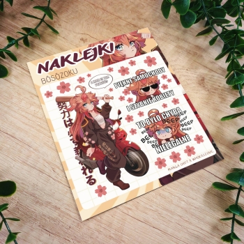 Bōsōzoku - Arkusz naklejek