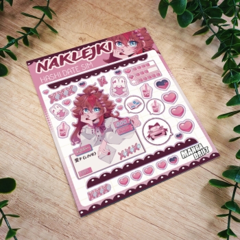 Hashi Date Sim - Arkusz naklejek